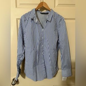 Zara - Poplin Shirt - Blue White - *NWT*